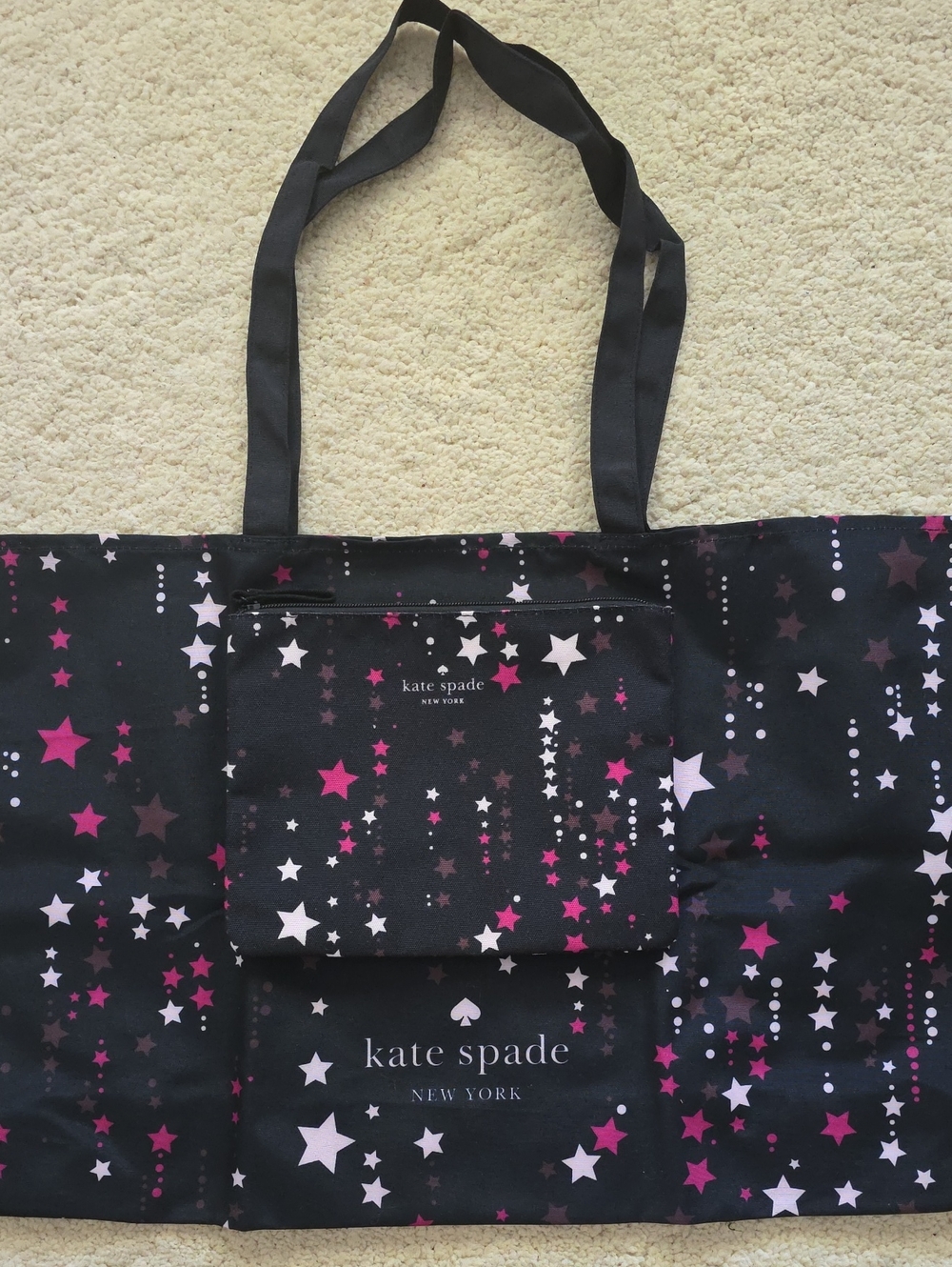 KATE SPADE♠️ BUNDLE: NWOT XXL TOTE & POUCH